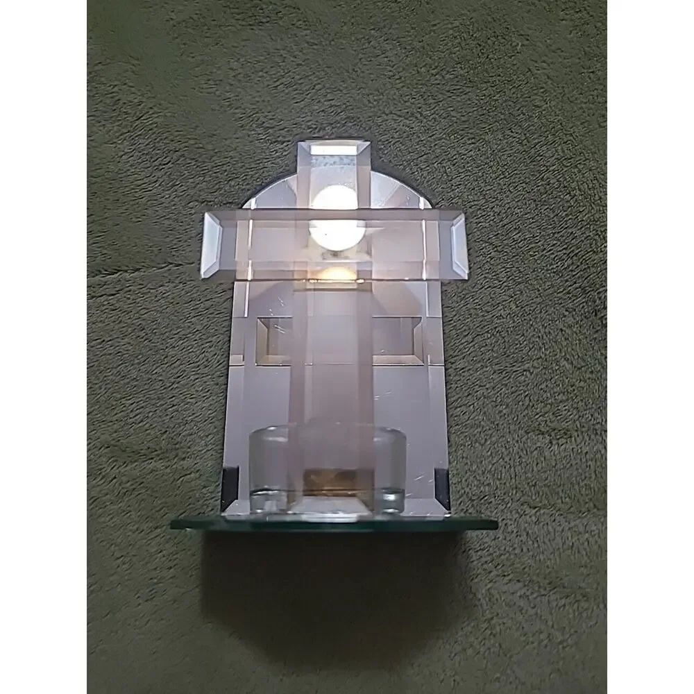 Beautiful INFINITY CROSS TEA LIGHT CANDLE HOLDER Interiors By Design Never Used